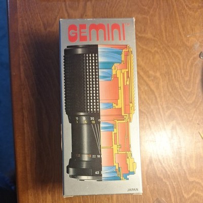 Gemini 80-200mm f/4.5 Zoom Lens Canon FD Mount MIB New  Made in Japan