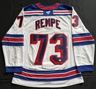 Matt Rempe New York Rangers Signed White Fanatics Authentic Premium Jersey — photo 1