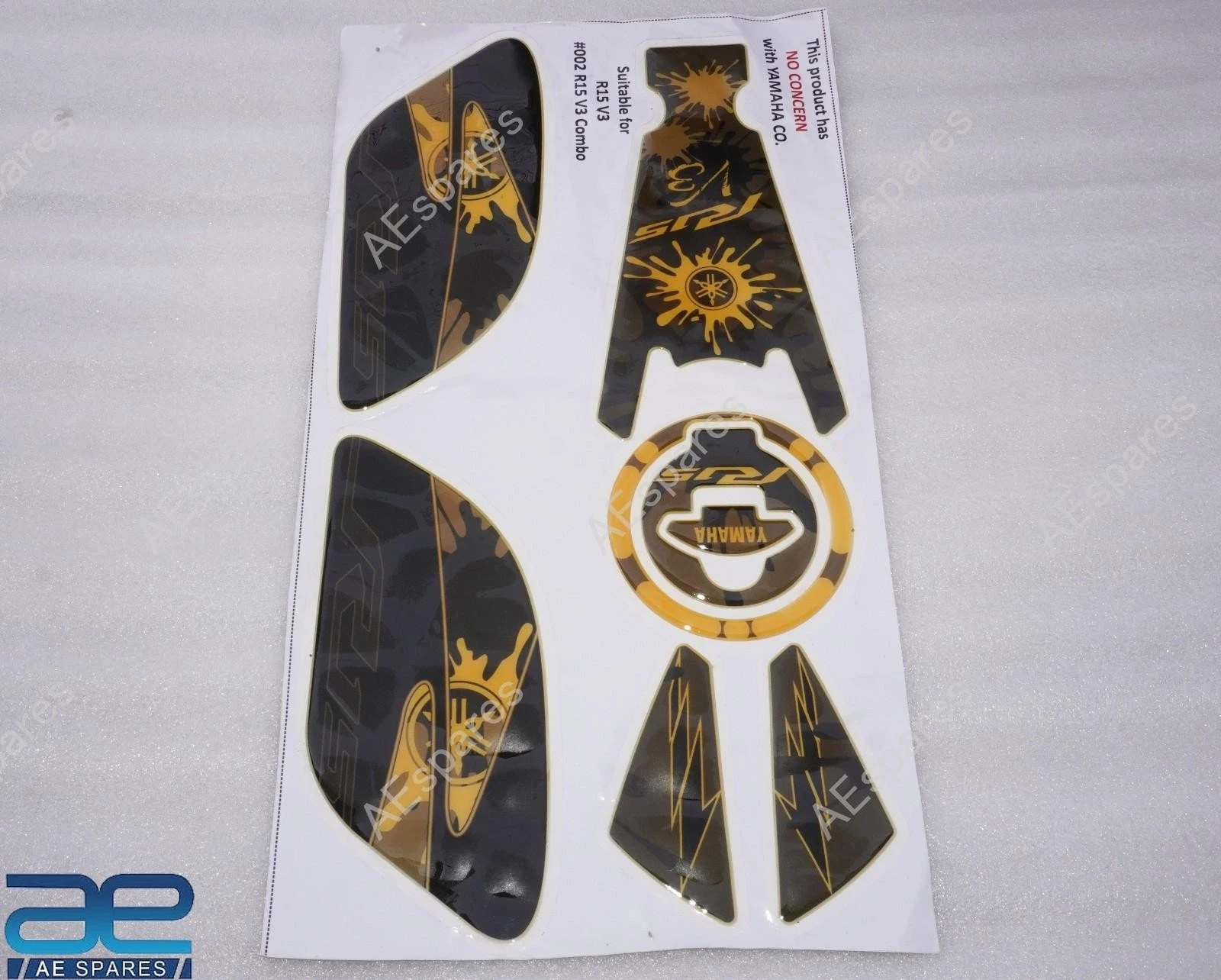 Full Graphics Decals Sticker Kit Compatible With Yamaha R15 V3 view 4