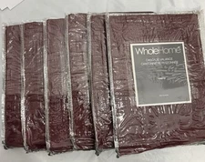 Set Of 6 Pcs Whole Home Window Valance Size 30 X 18  Inch Multi Color From SEARS