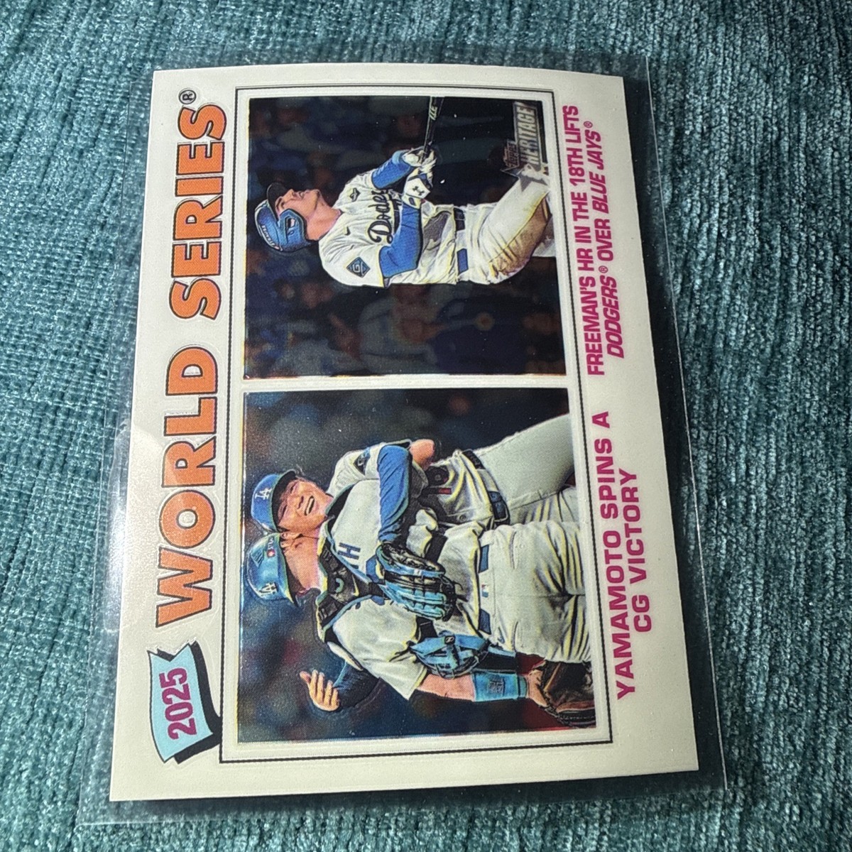 2026 Topps Heritage #311 Yamamoto / Freeman White Chrome World