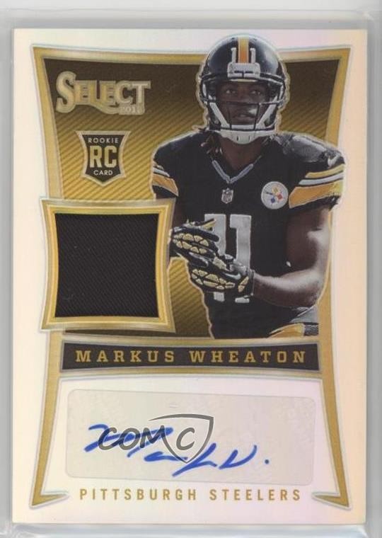 2013 Panini Select Silver Prizm Rookie Jersey 11/99 Markus Wheaton Auto RC gd1