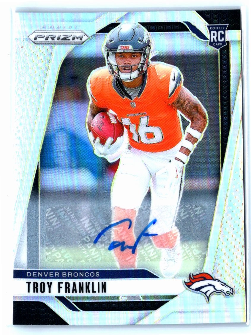 2024 Panini Prizm #393 Troy Franklin Silver Prizm Autograph RC