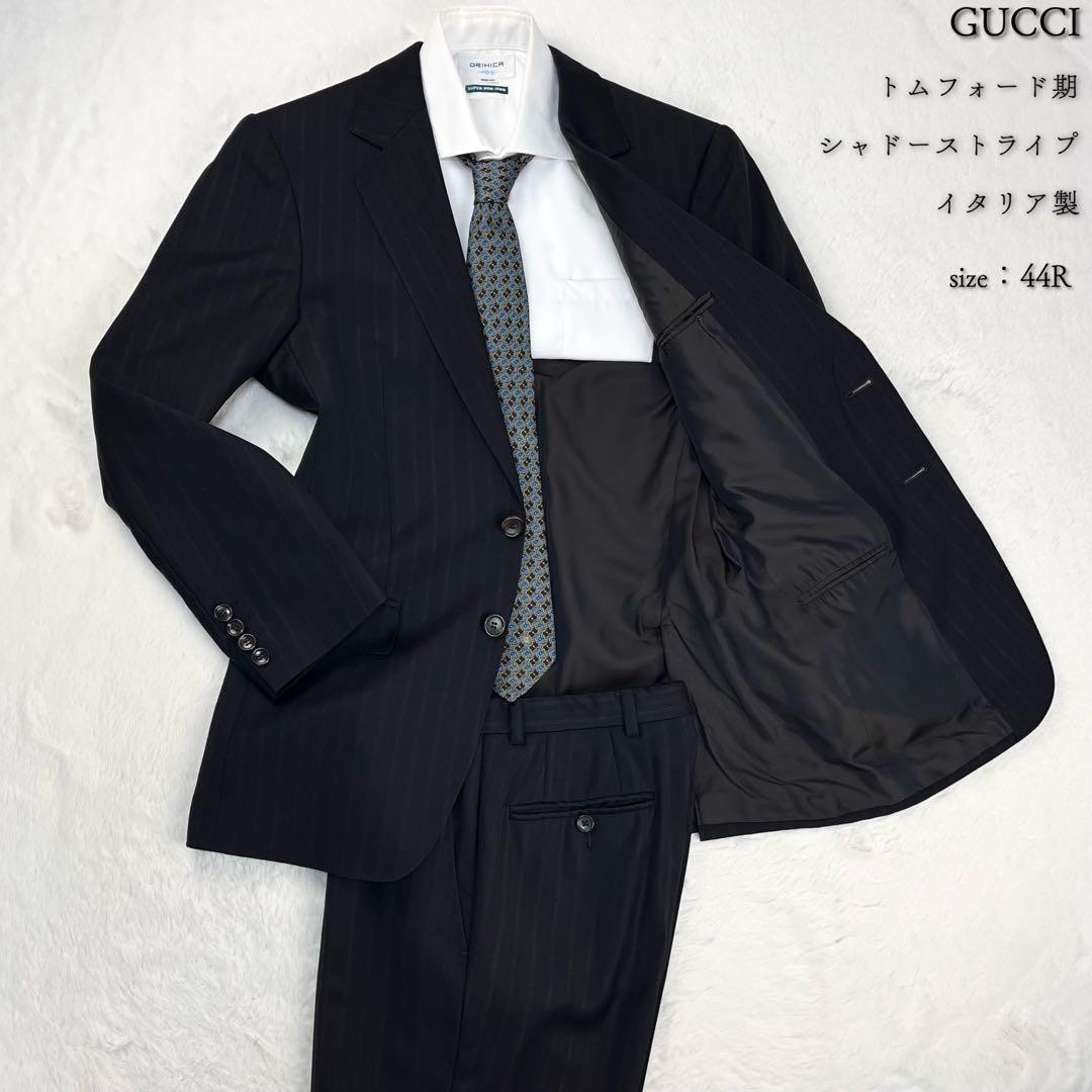 Extremely Rare Tom Ford Period Gucci Shadow Stripe Suit 44R | eBay
