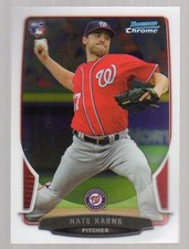 2013 Bowman Chrome #115 Nate Karns RC - BB