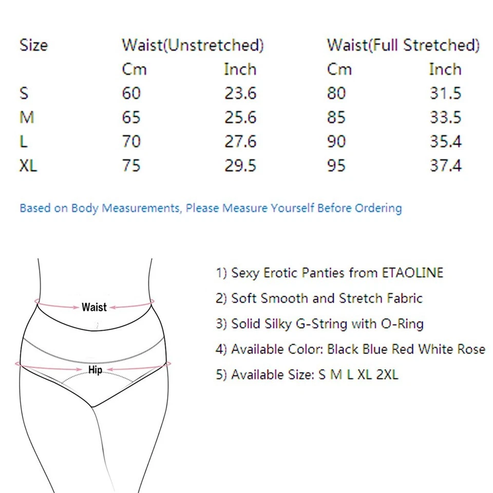 Paquete de 5 Tangas Sexy para Mujer Mini Tanga Tanga Bragas Ropa Interior Sólida Lencería Panty Foto 2 de 4