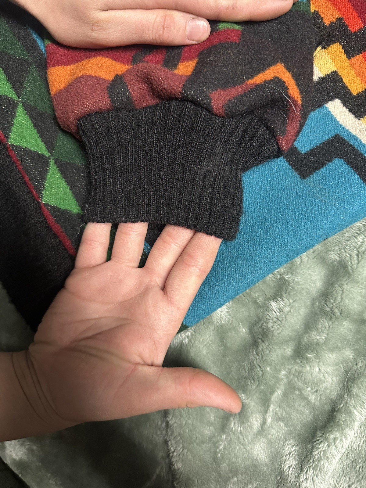 Pendleton Geometric Multicolor Western Bomber Jac… - image 4