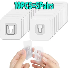 Double-Sided Adhesive Wall Hooks Hanger Strong Transparent Suction Cup Sucker Ho