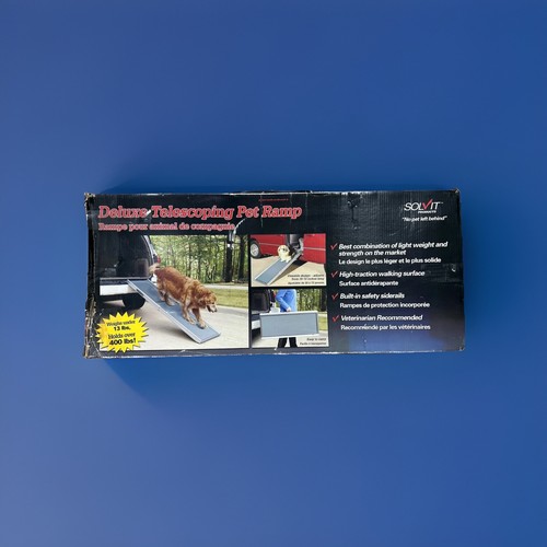 Solvit Deluxe Telescoping Pet Ramp 39–72” Aluminum Dog Ramp 13lb 400lb Cap