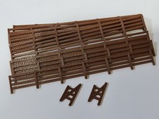 【BUY 2 PAY 1】OO Gauge Brown Fencing Railings 10 Pack Model Railway Scenery