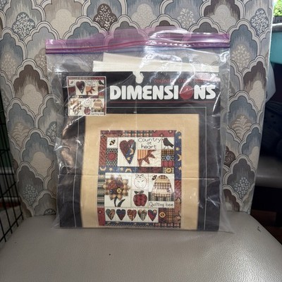Dimensions Counted Cross Stitch ''Quilting Bee'' 3814 By Leslie Beck 1996 10x12''