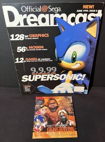 Lot of 8 Official Sega Dreamcast Magazine & 9 Demo Discs 1999-2001