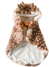 SEIS Christmas Dog Elk Cloak X-mas Pet Costume Brown Deer Cat One Size,