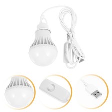 2Pcs USB Light Bulb Portable Camping Lamp for Outdoor Night Market