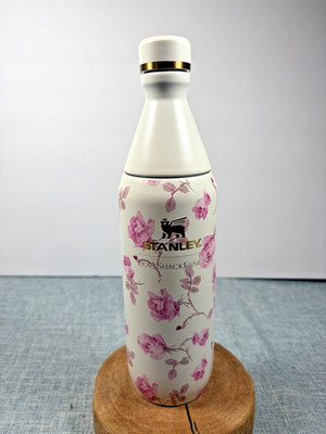 Stanley x LoveShackFancy All Day Slim Bottle Ribbon Rosa 20 oz Bottle, Pre-Owned