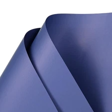 10 Sheets Dark Blue Flower Wrapping Paper, 22.8x22.8 Inch, Waterproof Floral