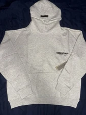 Mens Light Oatmeal Essentials Hoodie And Sweatpants Set