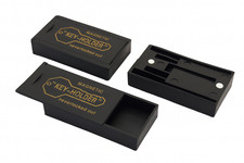 2 Magnetic Spare Key Holders  Hidden Car Safe  Dual Magnet  Slide Lid  Black