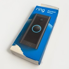 Ring Doorbell Wired Black WiFi Video Doorbell Motion Alerts Smart Home New
