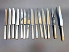 Towle Silver Three Piece Carving Set, Fork, Carving, Knife, Bread, Knife