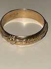 Ireland Claddagh 14K Yellow Gold wedding band ring. Size 10.75.  No reserve! — photo 3