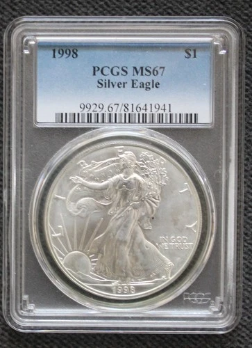 1998 American Silver Eagle MS67