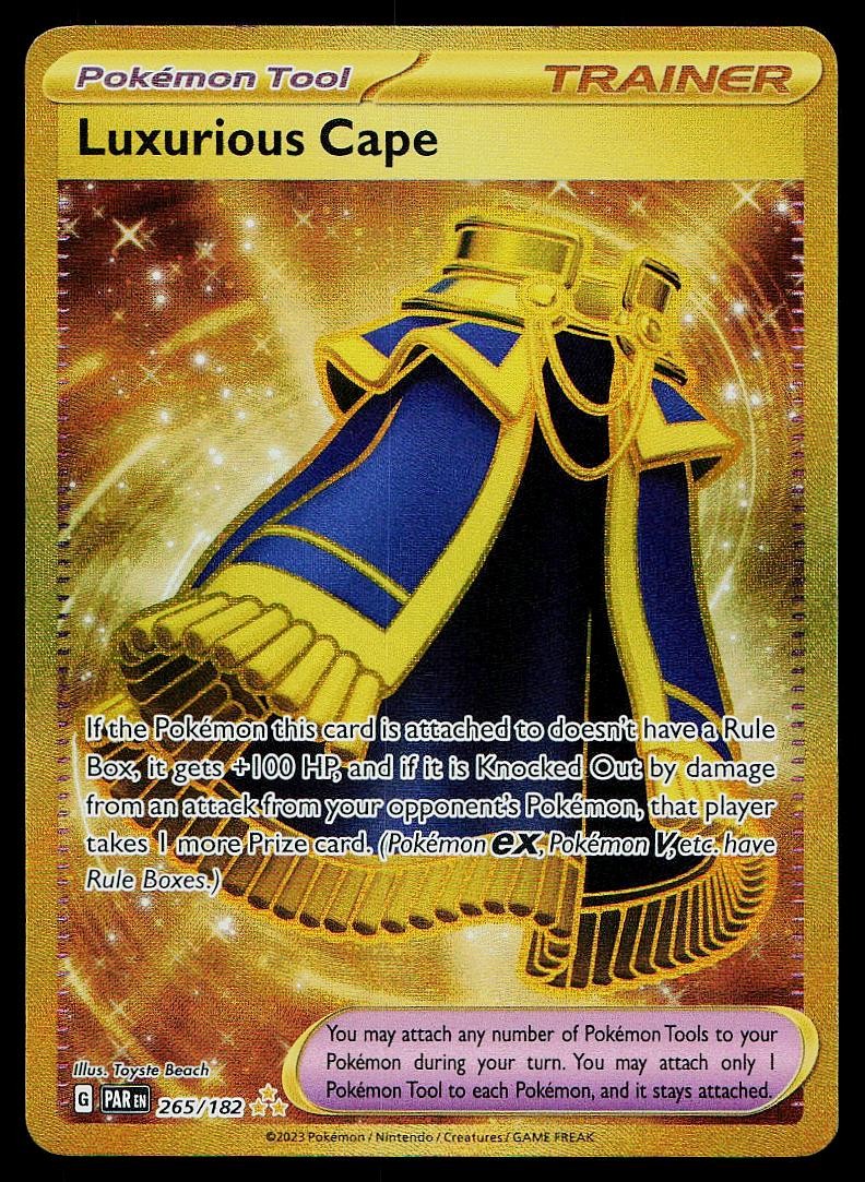 Pokemon Card Paradox Rift Luxurious Cape 265/182 Hyper Rare