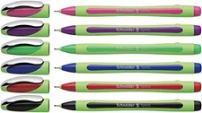 Schneider Xpress Premium Fineliner 0.8mm Light Green, 6 Assorted Ink Colors