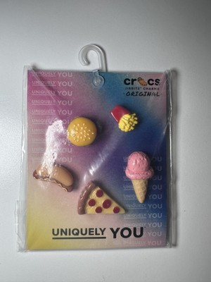 Crocs Jibbitz Shoe Sweets and Candy Multi Pack, Charms, Mini 3D Food, 5 Pack