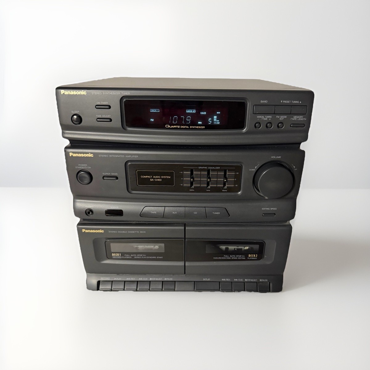 Panasonic SA-CH350 ダブルカセットCDレシーバー　コンポ Panasonic SA-CH350 ダブルカセットCDレシーバー コンポ｜Yahoo!フリマ