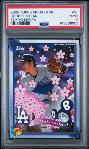2025 TOPPS TAKASHI MURAKAMI + MLB WORLD TOUR SERIES #25 SHOHEI OHTANI PSA 9