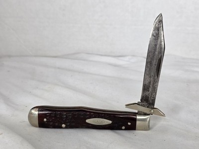 Case XX 4 Dot 1976 Cheetah Swing Guard 6111 1/2 L Bone Handle Lock