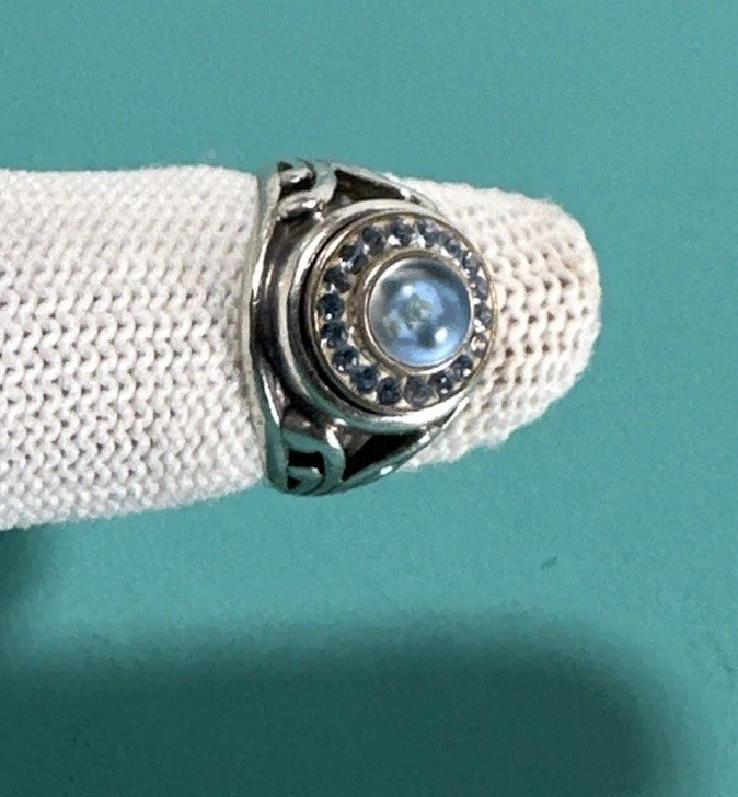 Interchangeable Sterling Silver Ring Size 6.25 Wi… - image 6