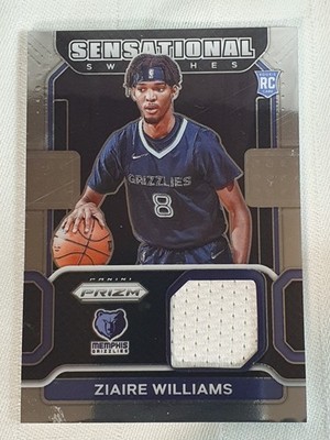 Panini NBA  Ziaire Williams Relic Sensational Grizzlies Prizm RC SW-ZWL