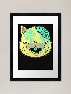 Drop Dead Gerahmter Kunstdruck Gerahmtes Wandbild Poster Leinwanddruck Bild