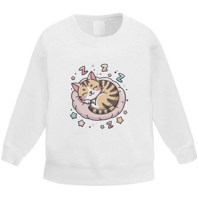 Kinder Sweatshirt / Pullover / Pulli ''Sleepy Cat'' (KW050369)