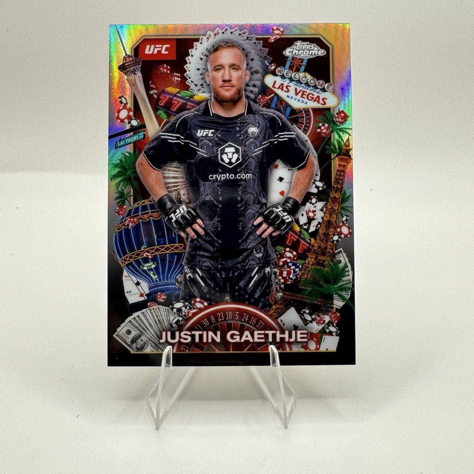 2025 Topps Chrome UfC Justin Gaethje Case Hit SSP Titans 🔥