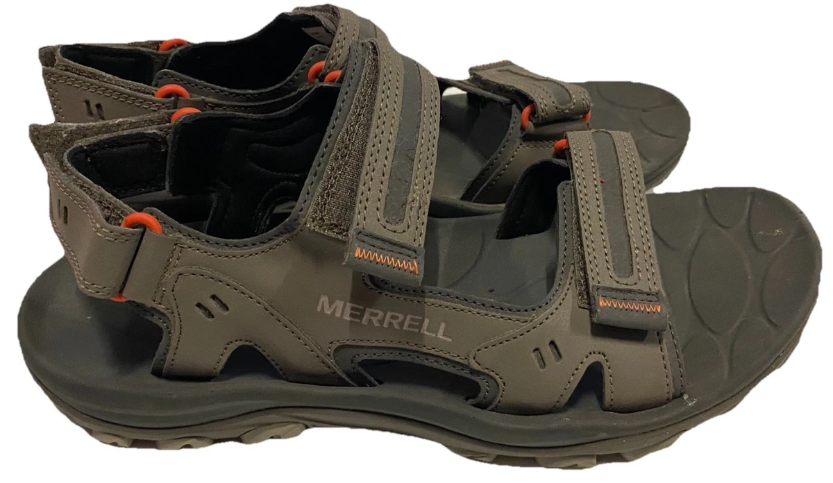?RARE- Merrell Men’s Convertible Hiking Sandals Hunting Water Sport Grip Sz 14 Merrell Leather Sandals for Men for sale | eBay main image 3