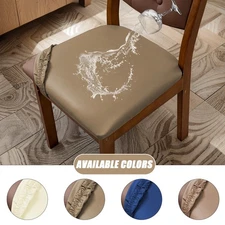 Waterproof leather elastic seat cushion cover for dining rooms and kitchens