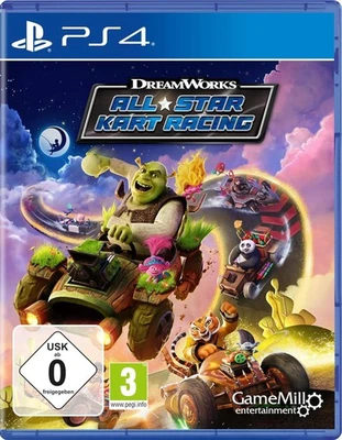 Dreamworks All Star Kart Racing PS4 PlayStation Spiel Shrek Kung Fu Panda Trolls
