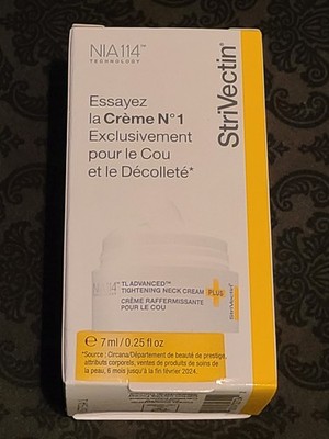 NIB Strivectin NIA114 TL Advanced Tightening Neck Cream Plus Travel Mini .25 oz