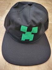 Minecraft Creeper Snapback Hat - Black/Green OSFM One Size Fits Most 