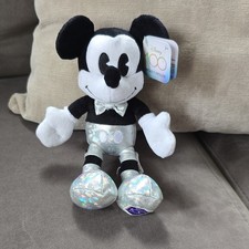 Disney 100 Years of Wonder Mickey Mouse Plush Toy Silver Outfit