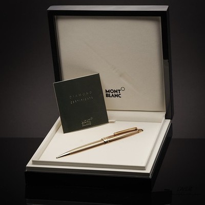 Montblanc Meisterstück Solitaire No 161 Rose Gold Barley Ballpoint
