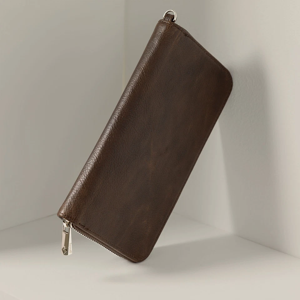 Thirty One 31 All About the Benjamins Cartera con Cremallera Castaño Pulsera Correa Nueva sin Etiquetas Foto 2 de 4