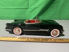 Large 10  Tin Friction 1953 White Chevrolet Corvette W/Original Box-Japan