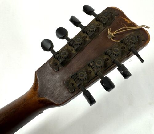 Antique Handmade Wood 8 String French Style Mandolin String Instrument For Repai - Picture 10 of 16