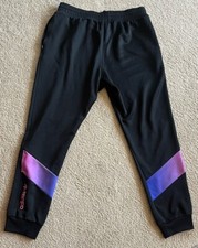 Adidas Track Pants Large Black Pink Purple accents. Very Rare from a past szn