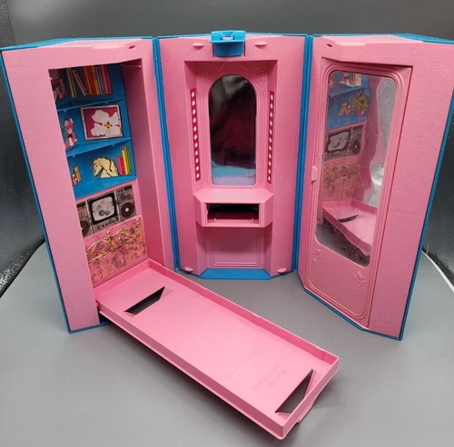 Vintage Barbie 1984 Home & Office Foldable Playset Day To Night