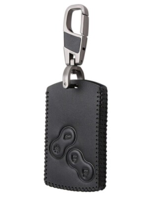 FÜR RENAULT 4 TASTEN SCHLÜSSEL GEHÄUSE DUSTER CAPTUR CLIO MEGANE FERNBEDIENUNG COVER LEDER 11